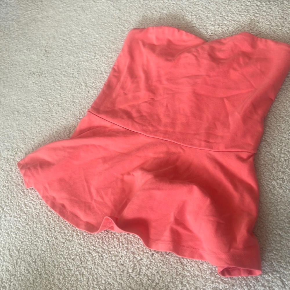 Express peplum tube top